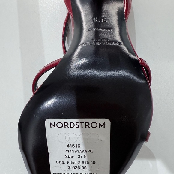Saint Laurent Gippy pointed heel in Tibet red. - Picture 2 of 7